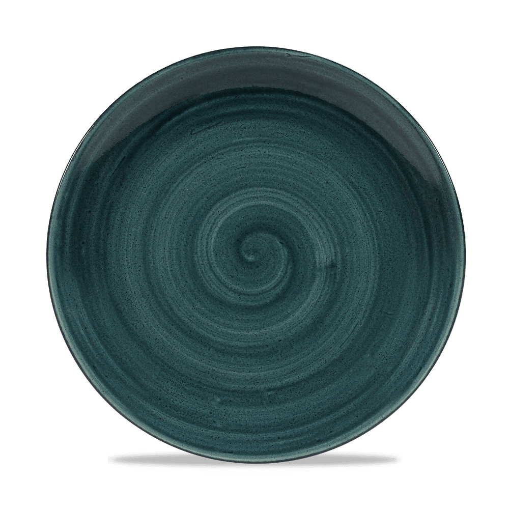 Churchill Patina Rustic Teal Coupe Teller 26cm Churchill Patina Rustic Teal Coupe Teller 26cm