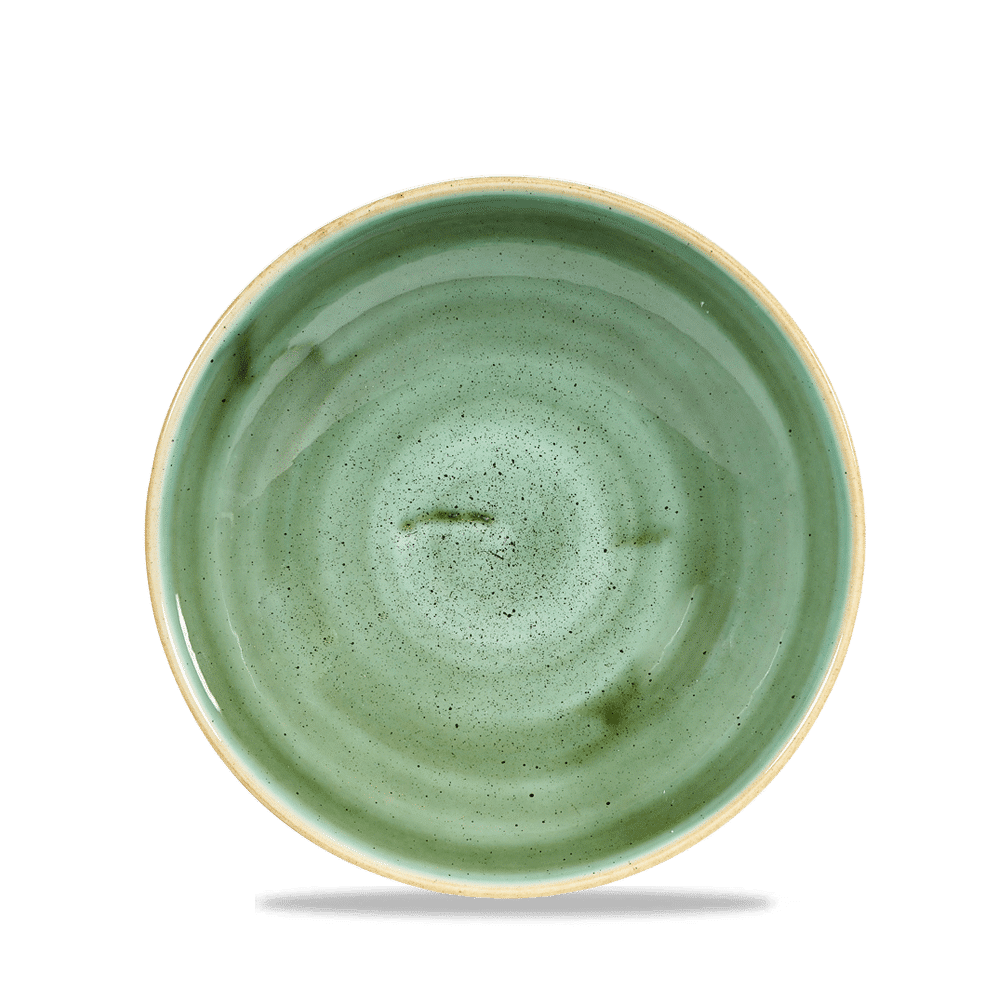 churchill-stonecast-samphire-green-coupe-bowl-18-2cm